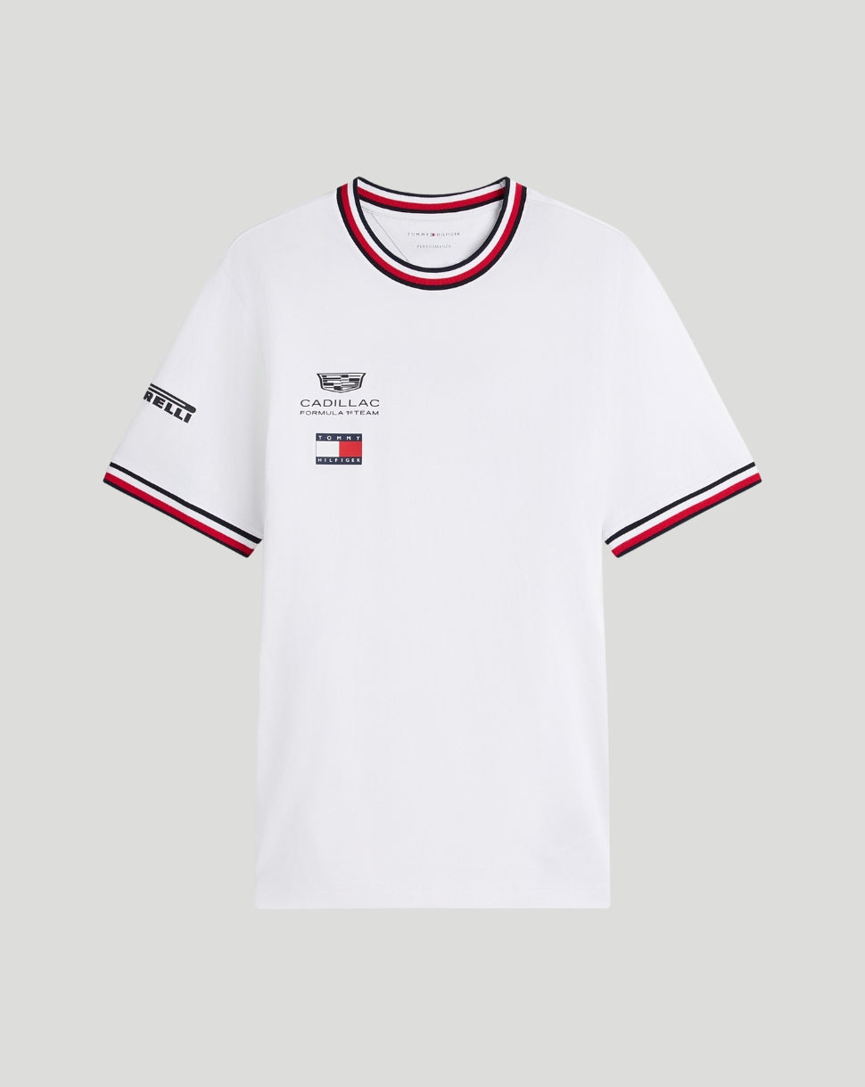 Tommy Hilfiger X Cadillac F1 Unisex Team T-Shirt - White - White