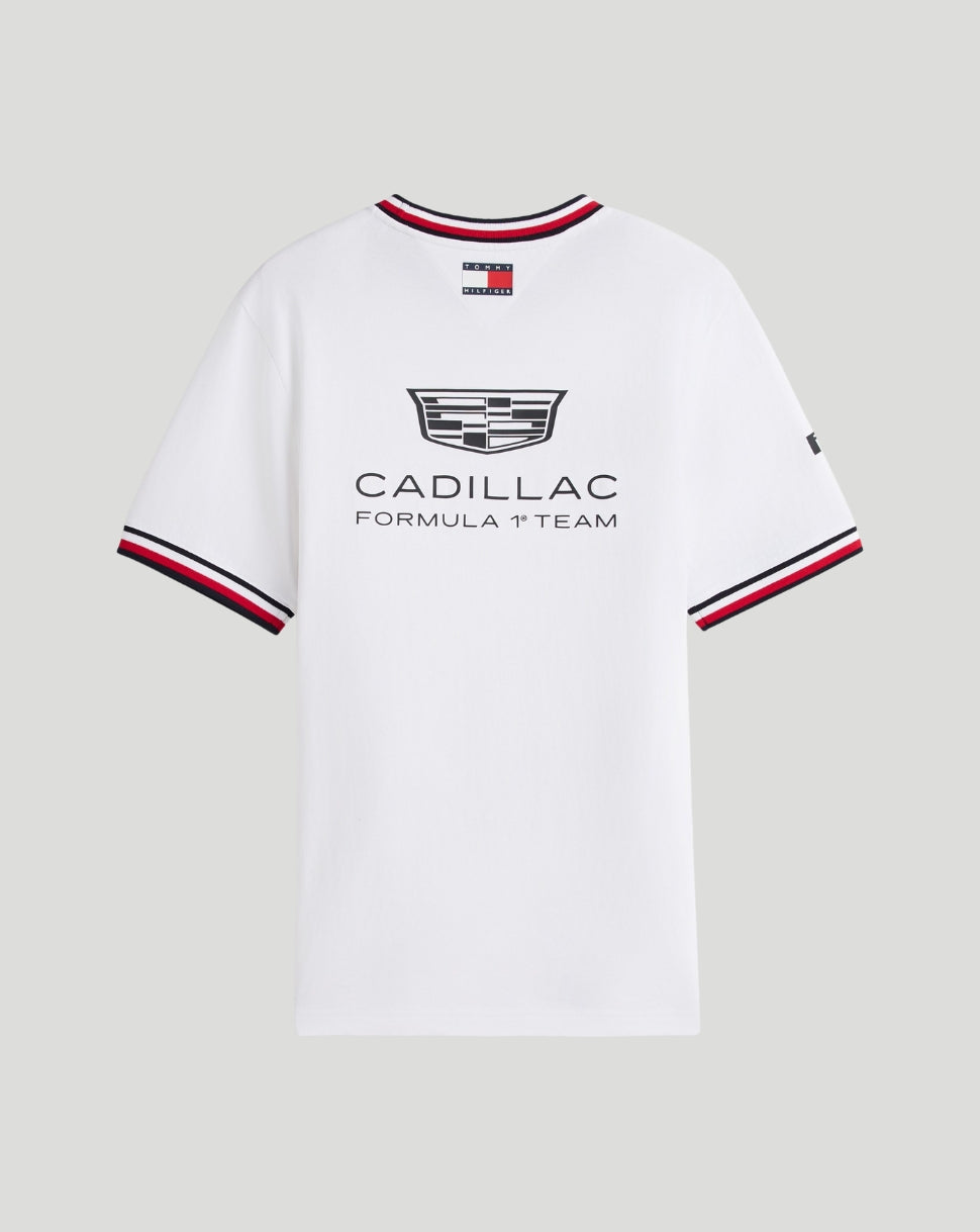 Tommy Hilfiger X Cadillac F1 Unisex Team T-Shirt - White - White