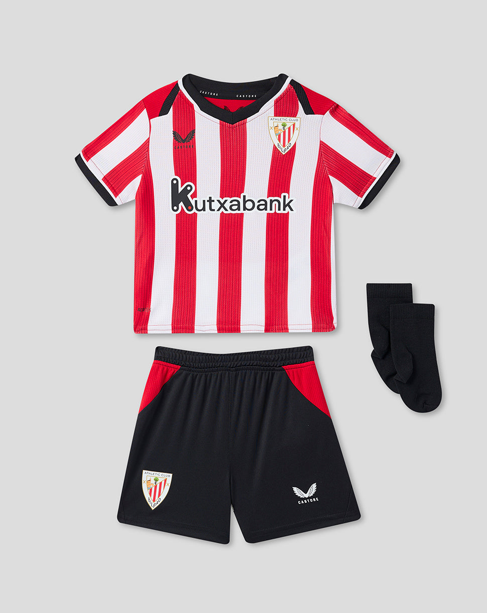 Equipación local Athletic Club 26/27 para bebé - Rojo/Blanco/Negro