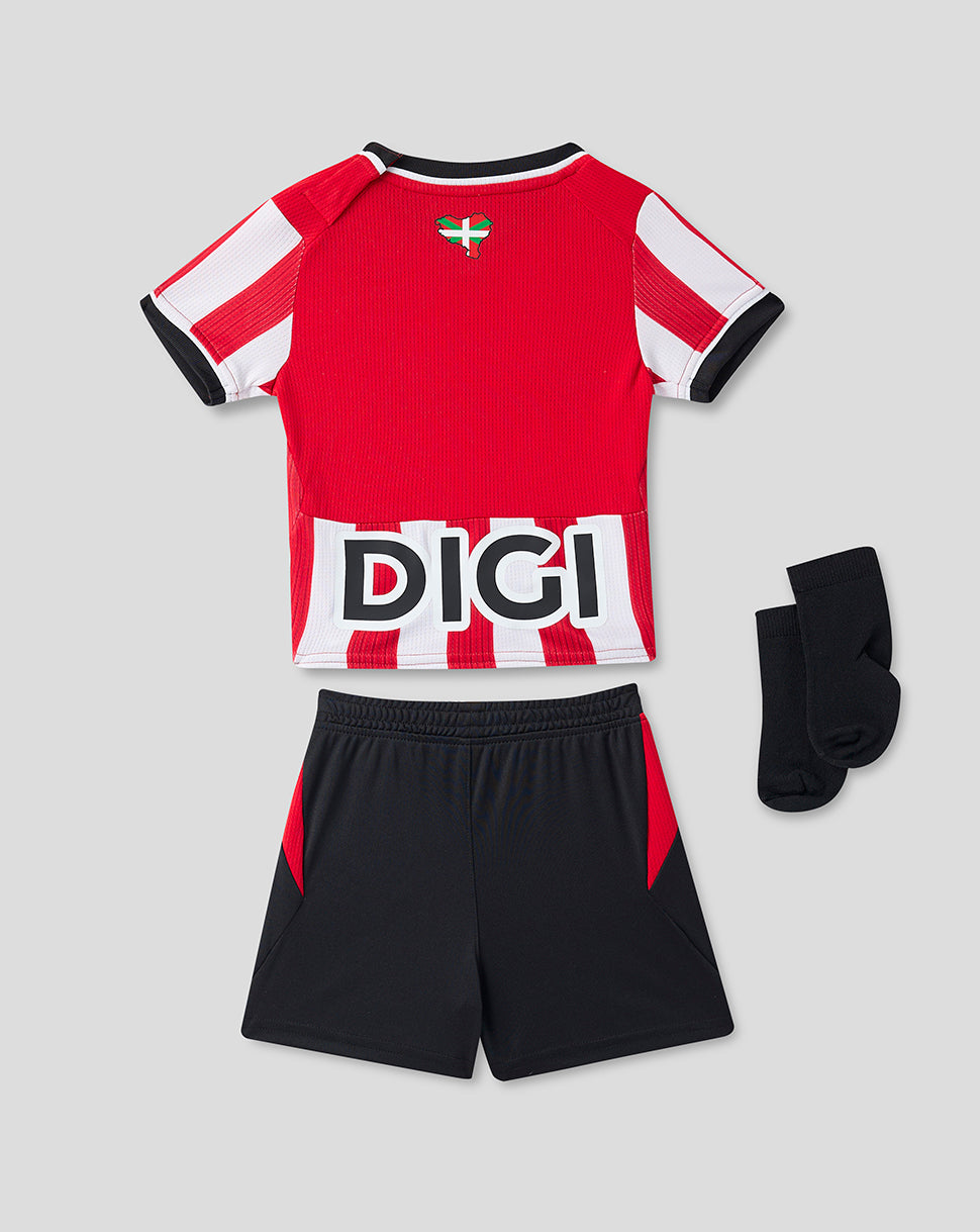 Equipación local Athletic Club 26/27 para bebé - Rojo/Blanco/Negro