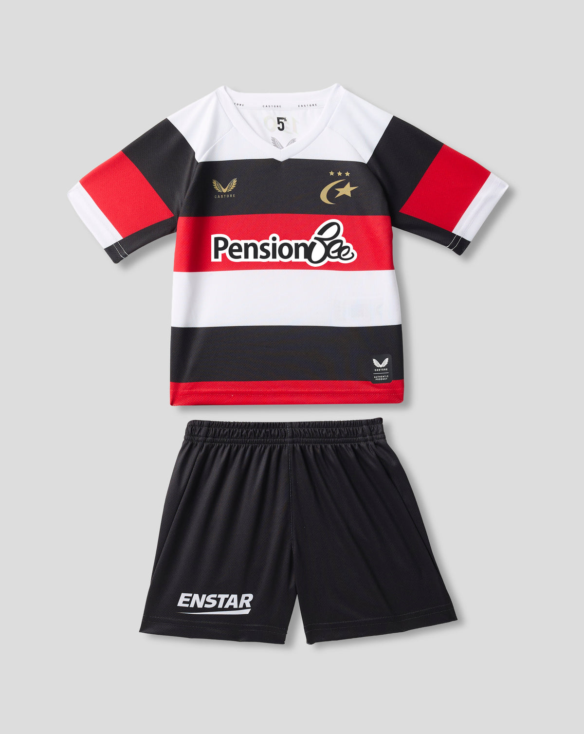 Saracens 2026/27 Infant 150 Anniversary Kit - White - White/Black/Red