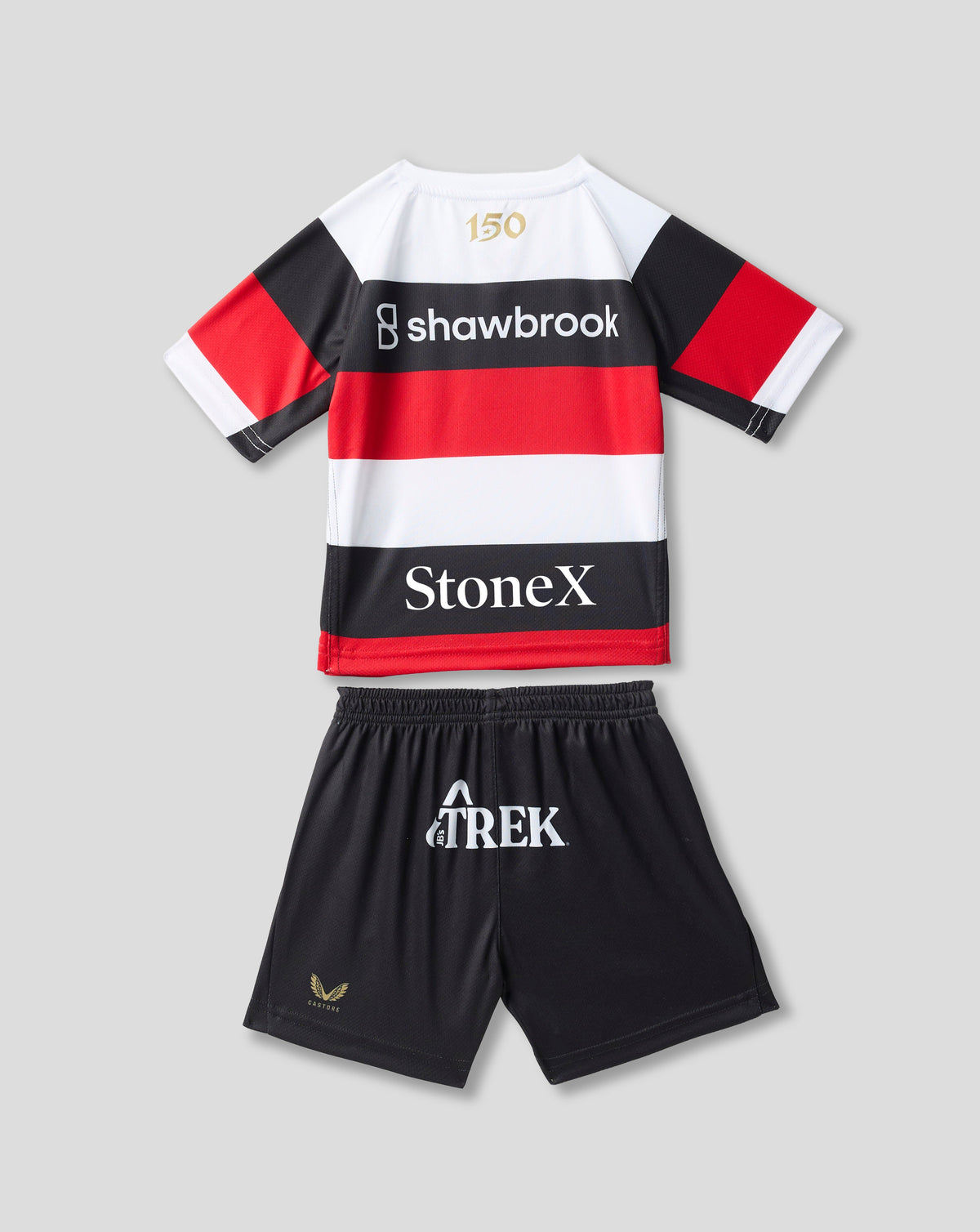 Saracens 2026/27 Infant 150 Anniversary Kit - White - White/Black/Red