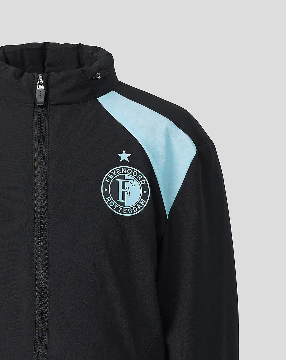 Feyenoord Junior 2026-2027 Training Coach Regenjacke - Schwarz/Summer Song