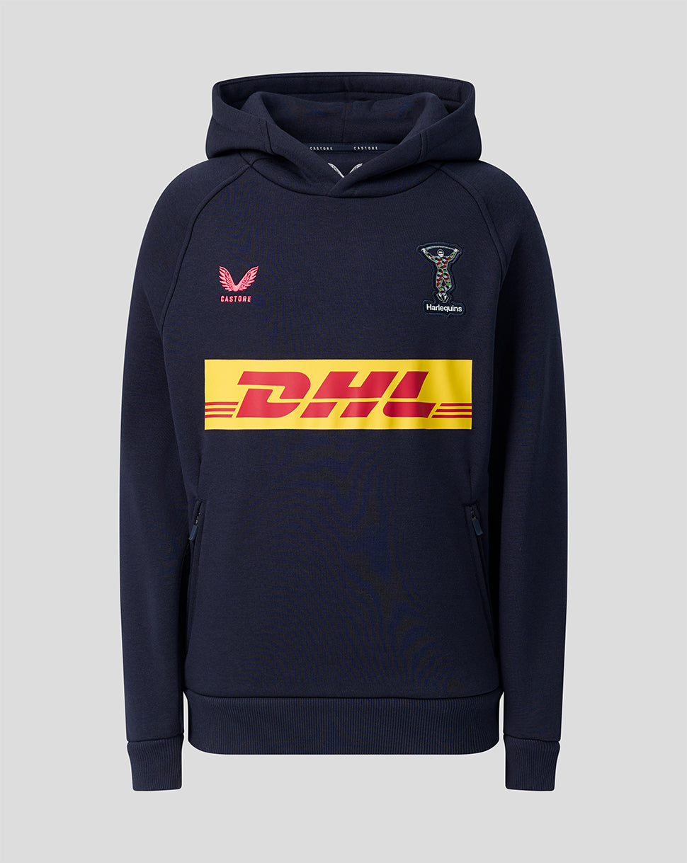 Harlequins Junior 2026/27 Travel Hoodie - Navy