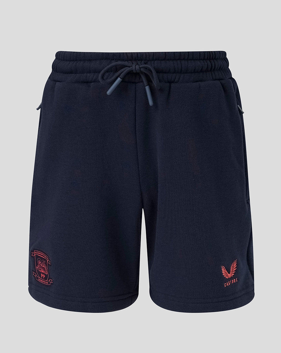 Preston North End Junior 26/27 Travel Adapt Fleece Shorts - Navy