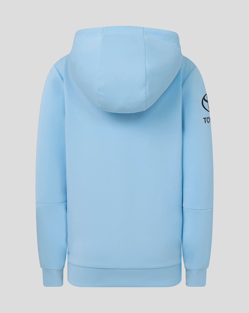 England Cricket Junior 26/27 Off Pitch Full Zip Hoodie - Blue