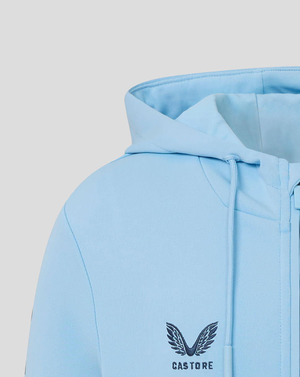 England Cricket Junior 26/27 Off Pitch Full Zip Hoodie - Blue