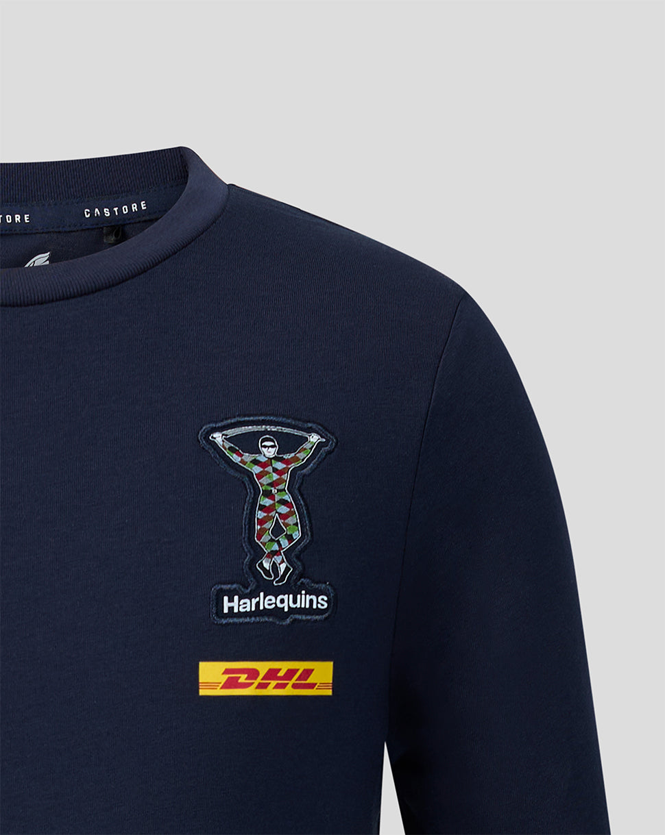 Harlequins Junior 2026/27 Travel T-Shirt - Navy