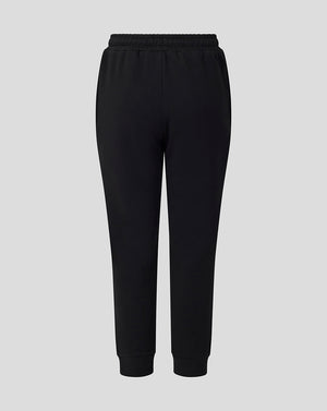 Black sweatpants on a light gray background