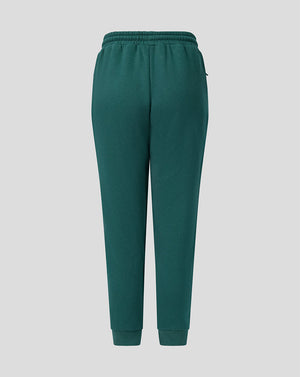 Pantalones deportivos verdes para junior Feyenoord Travel con cintura elástica y puños, vista trasera