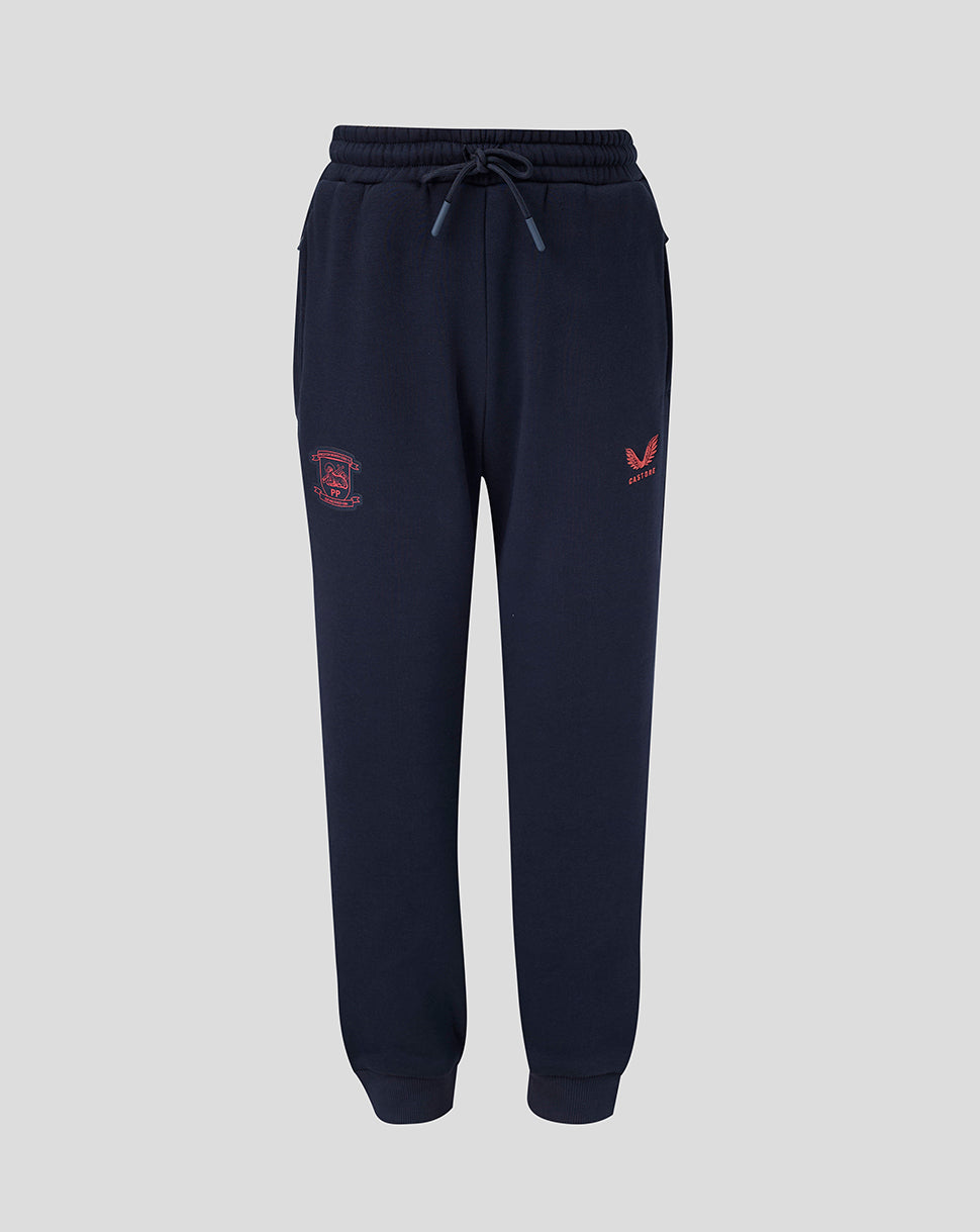 Preston North End Junior 26/27 Travel Adapt Fleece Joggers - Navy