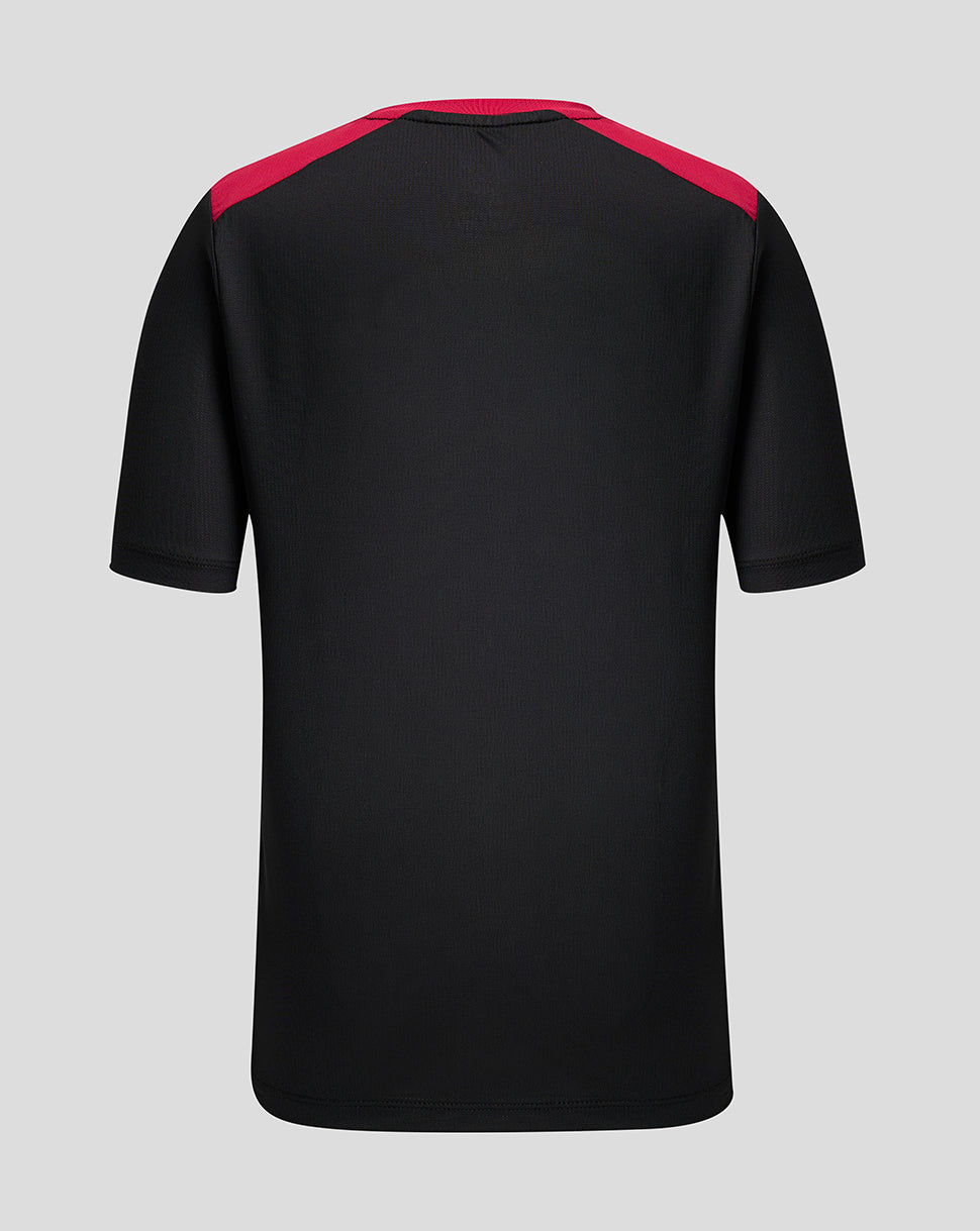 England Rugby Juniors 26/27 Training Short Sleeve T-Shirt - Black - Black