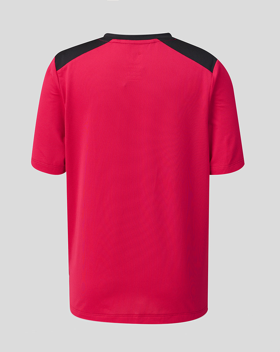 England Rugby Juniors 26/27 Training Short Sleeve T-Shirt - Red - Red