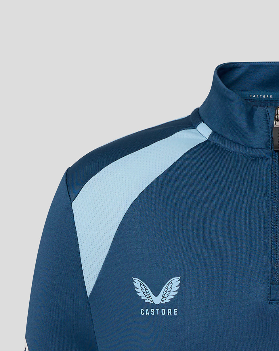 England Cricket Junior 26/27 Training Midlayer Top - Blue