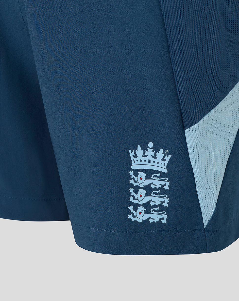 England Cricket Junior 26/27 Training Shorts - Blue