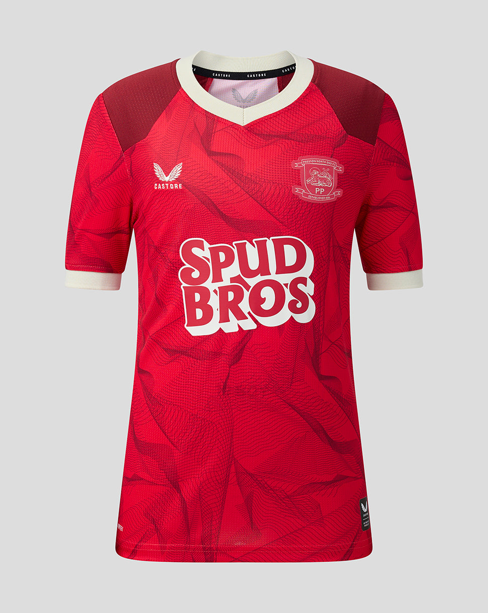 Preston North End Junior 2026/27 Third Short Sleeve Shirt - Red