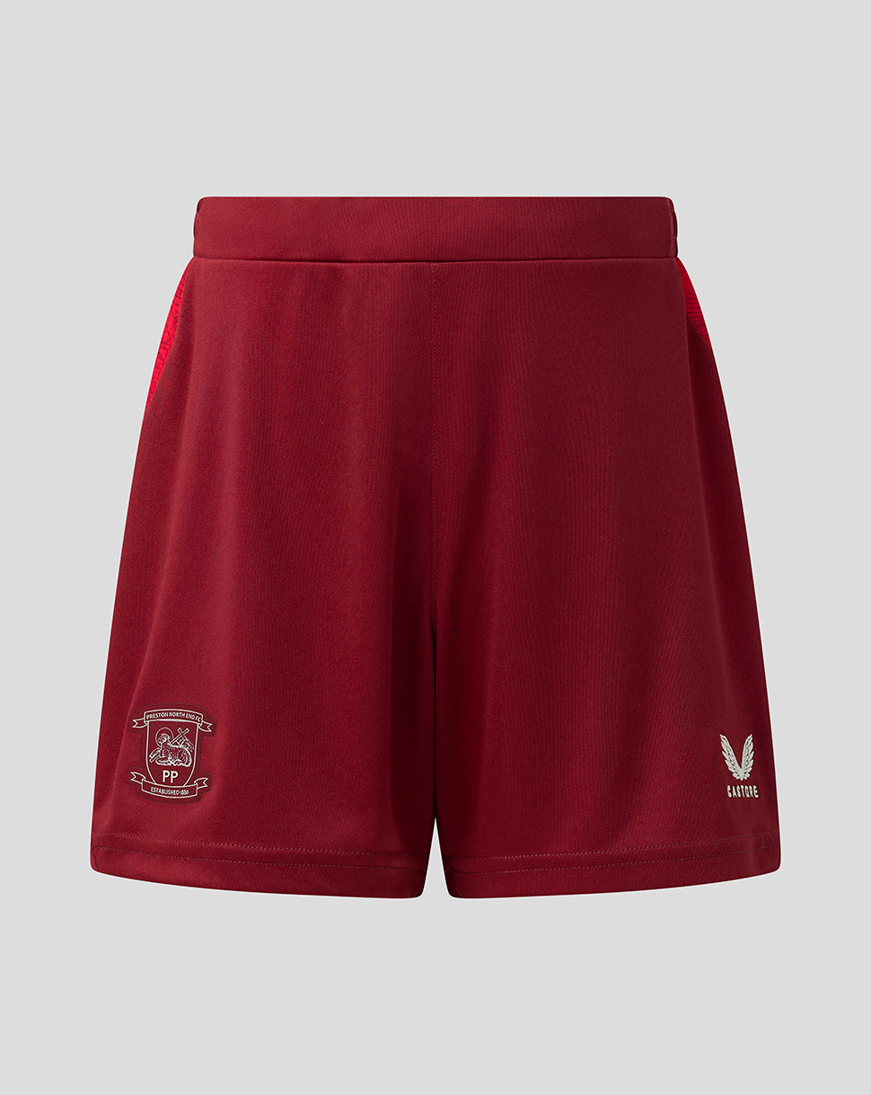 Preston North End Junior 2026/27 Third Shorts - Merlot