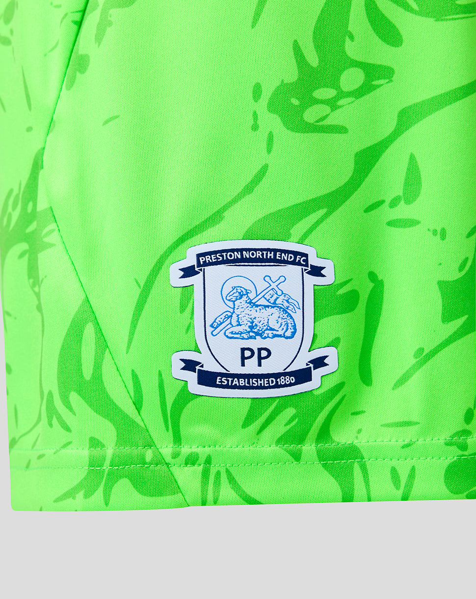 Preston North End Junior 2026/27 Third Goalkeeper Shorts - Green