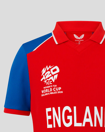 England Cricket Junior 26/27 T20 WWC Replica Short Sleeve Shirt