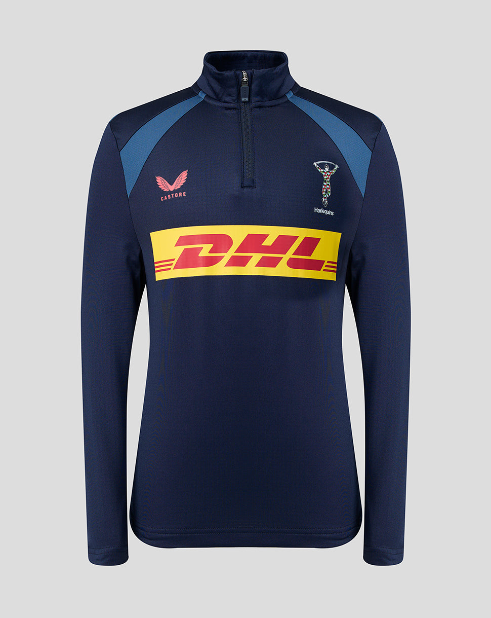 Harlequins Junior 2026/27 Training Quarter Zip Top - Navy