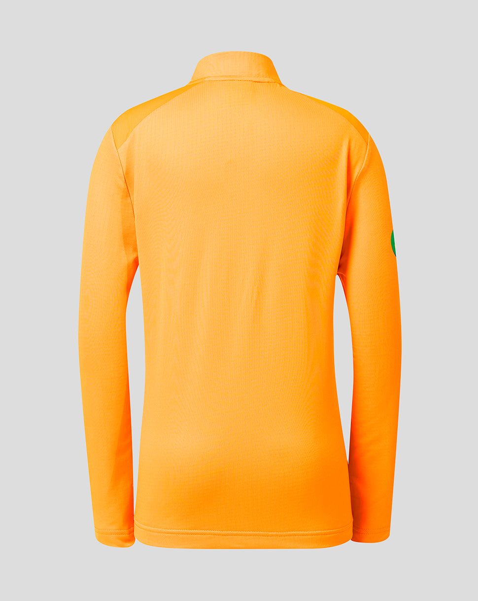 Leicester Tigers Junior 2026/27 Training Quarter Zip Top - Orange