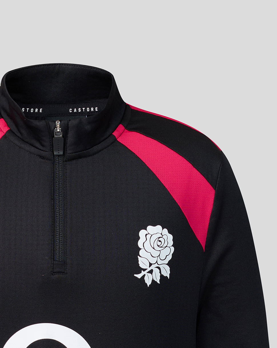 England Rugby Juniors 26/27 Training Midlayer Top - Black - Black
