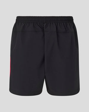 Black shorts on a light gray background