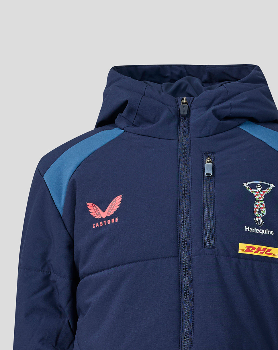 Harlequins Junior 2026/27 Training Padded Jacket - Navy