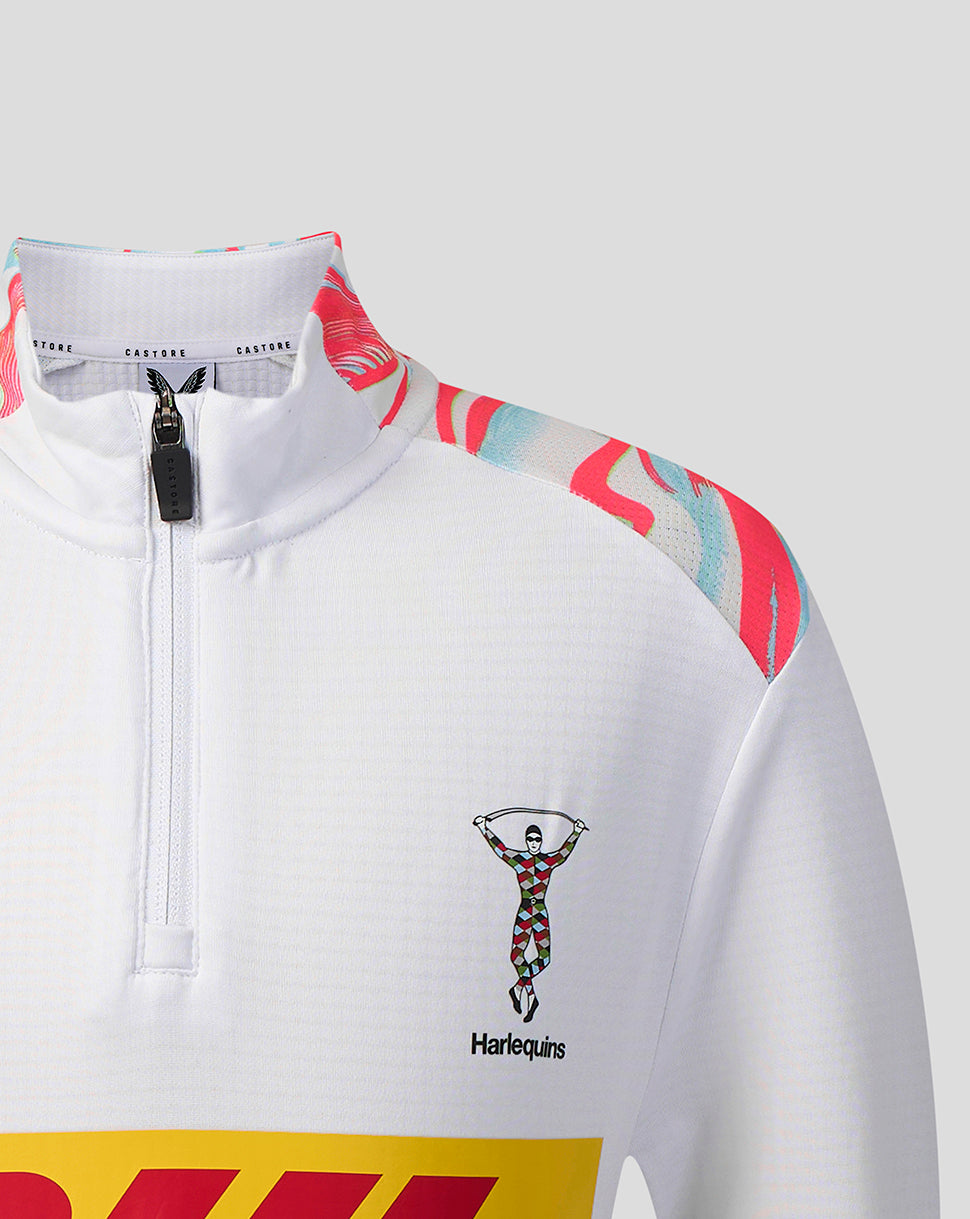 Harlequins Junior 2026/27 Matchday Quarter Zip Top - White