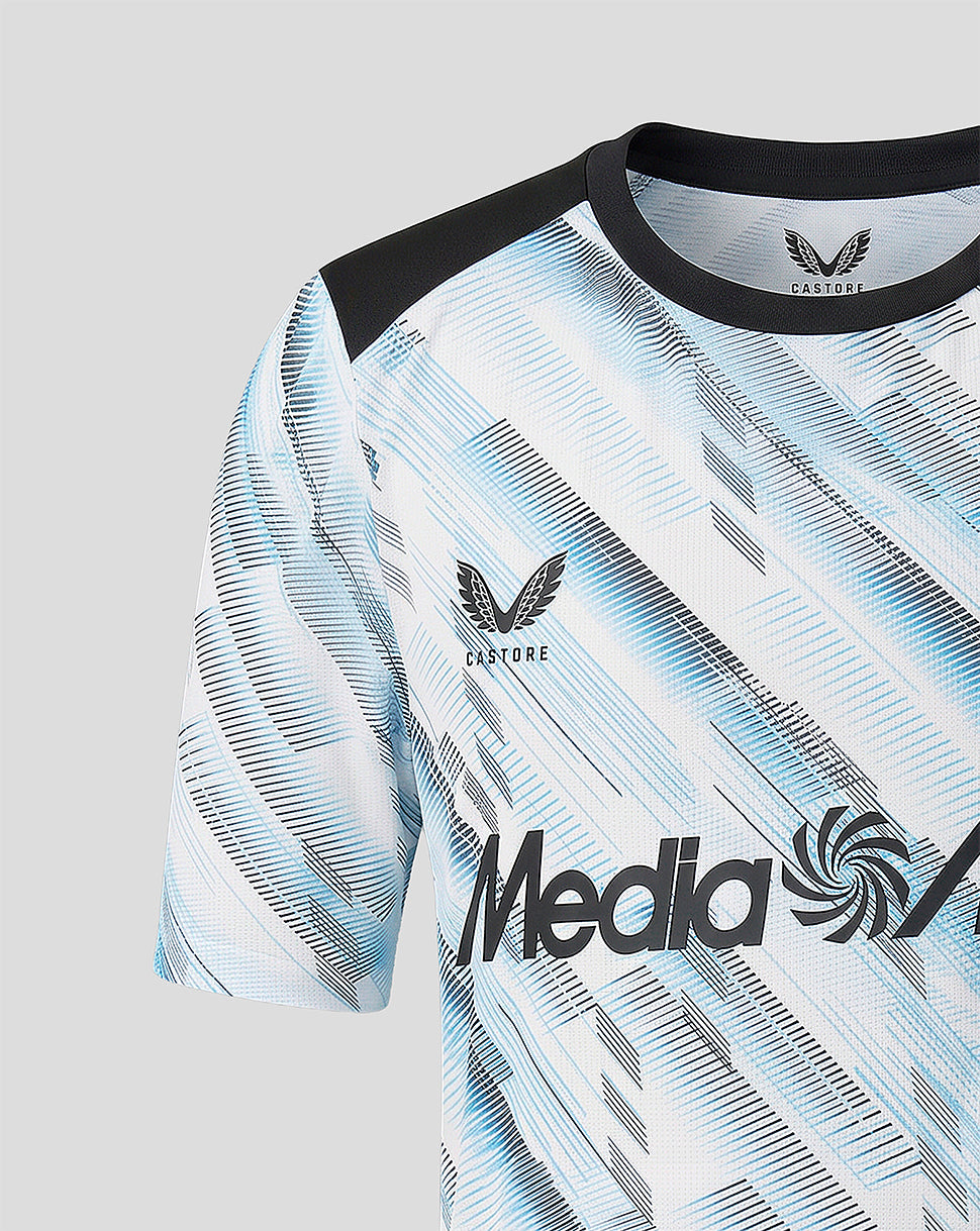 Camiseta visitante Feyenoord 2026-2027 Matchday junior - Blanco/Negro/Alaskan Blue