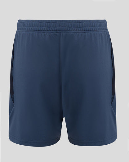 Back view of navy Feyenoord Derde Short junior showing elastic waistband