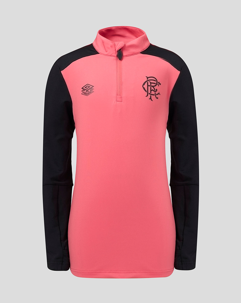 Rangers Junior 26/27 Pro Training Quarter Zip - Coral - Coral