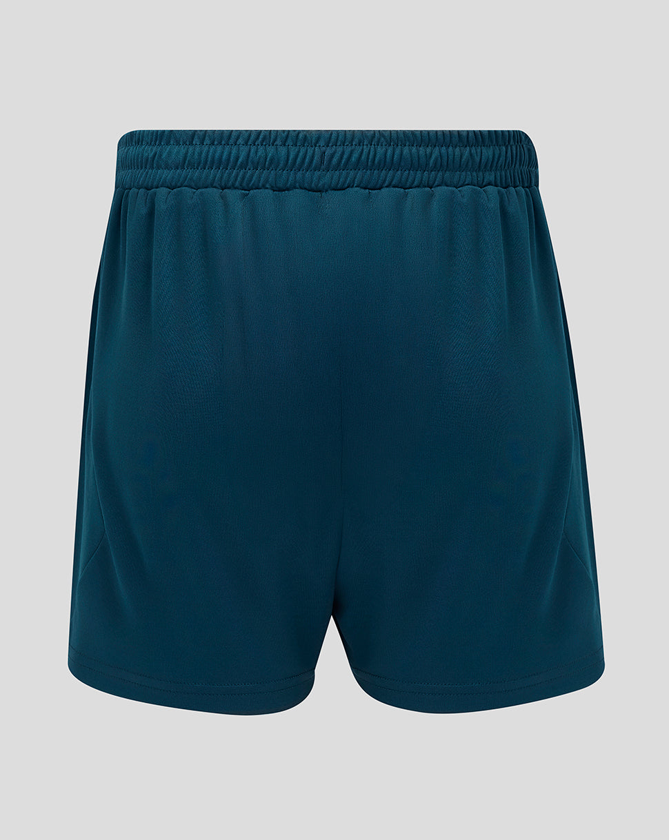 Back view of FC Utrecht Junior away shorts in teal
