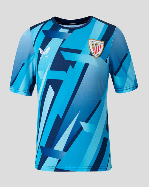 Athletic Club Bilbao third shirt 2026/27 with bold blue geometric print crest and Castore logo on chest