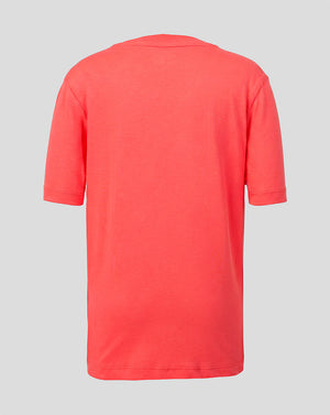 Red t-shirt on a gray background