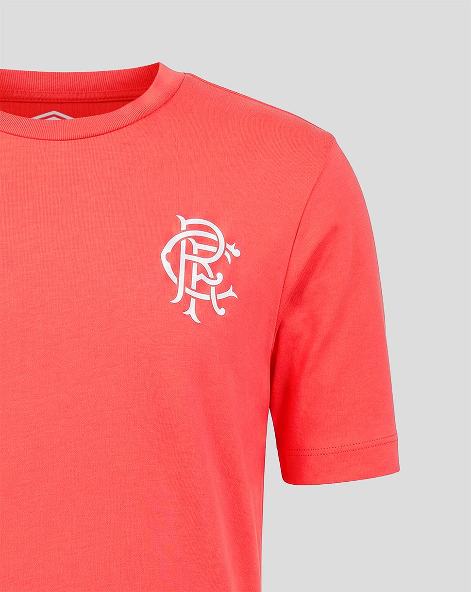 Rangers FC Junior 2026/27 Presentation T-Shirt - Coral - Coral