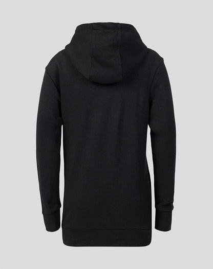 Black hoodie on a light gray background