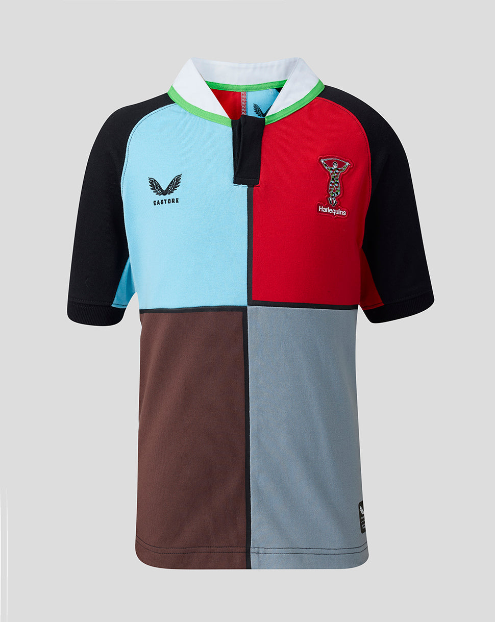 Harlequins Junior 2026/27 Home Classic Short Sleeve Shirt - Black