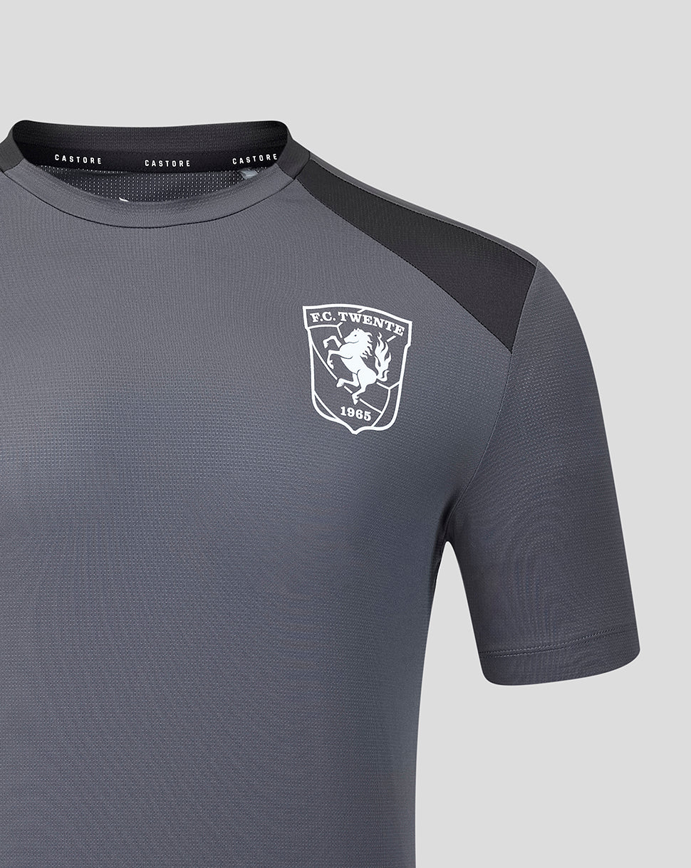 FC Twente Junior 26/27 Training Coaches Shirt - Gunmetal - Gunmetal/Black
