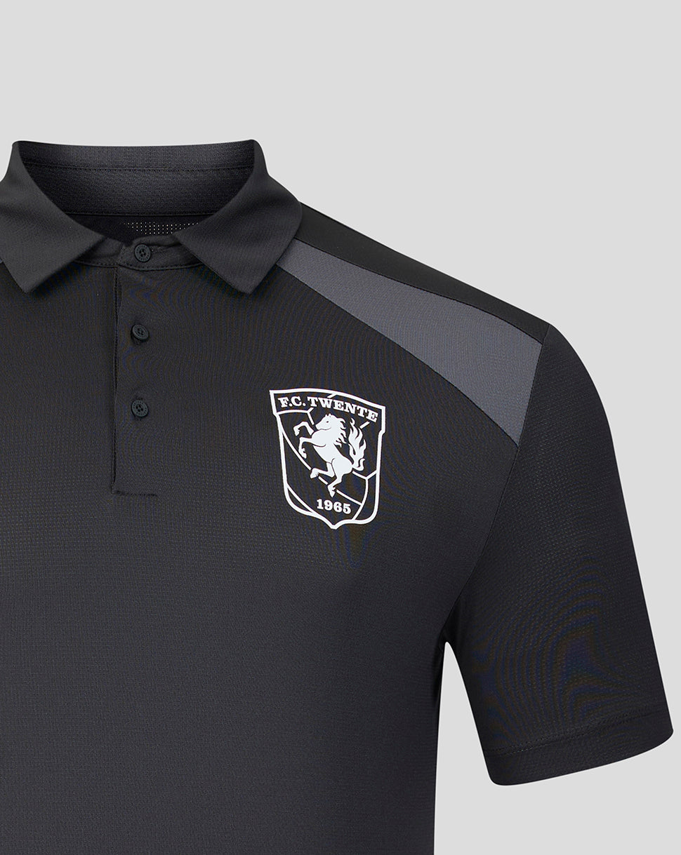 Polo FC Twente 26/27 Training Coaches de hombre – Negro - Negro/Gunmetal