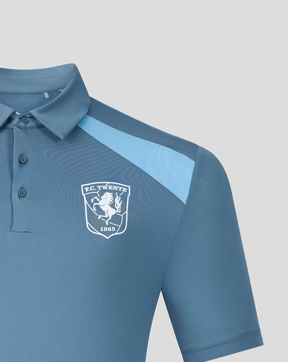 Polo FC Twente 26/27 Training Players de hombre – Negro - Blue Mirage/Glacier Lake