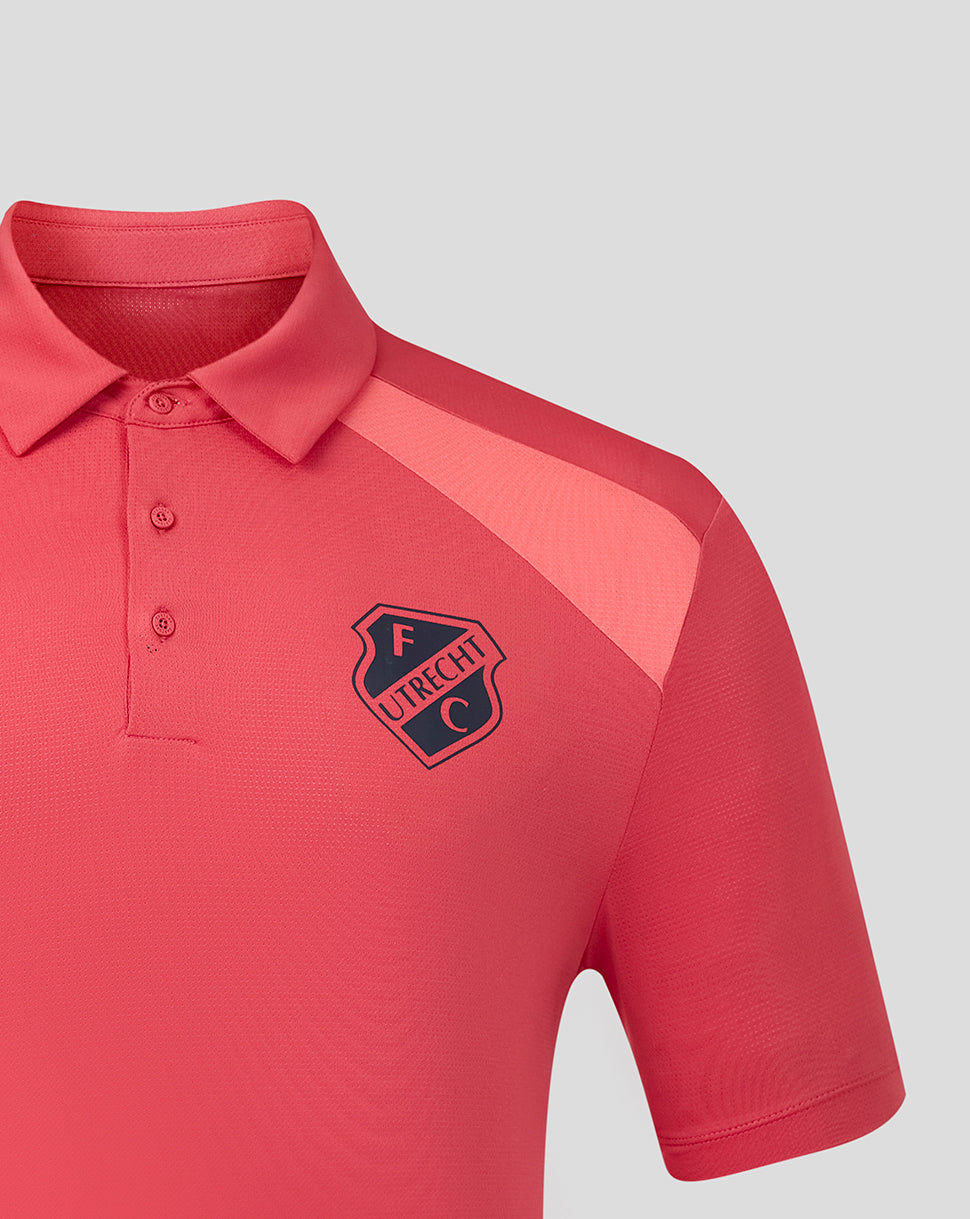FC Utrecht Herren 26/27 Training Player Poloshirt – Pink - Cardinal/Rosé