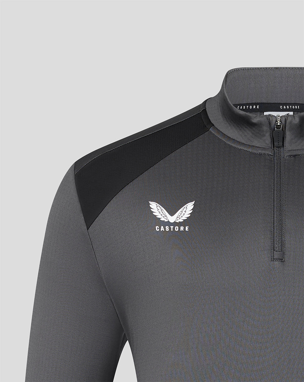 FC Twente Men's 26/27 Training Coaches Midlayer - Gunmetal - Gunmetal/Black