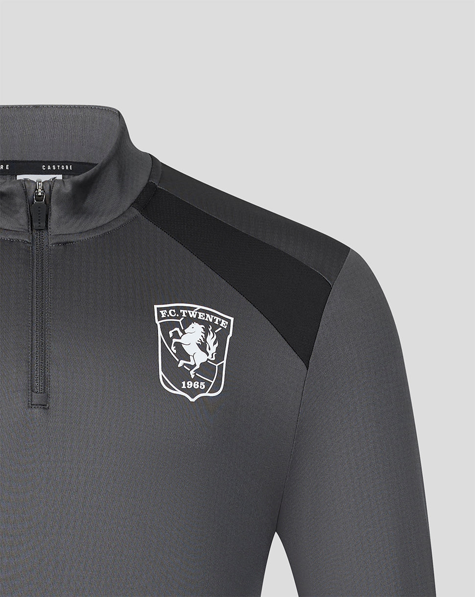 FC Twente Men's 26/27 Training Coaches Midlayer - Gunmetal - Gunmetal/Black