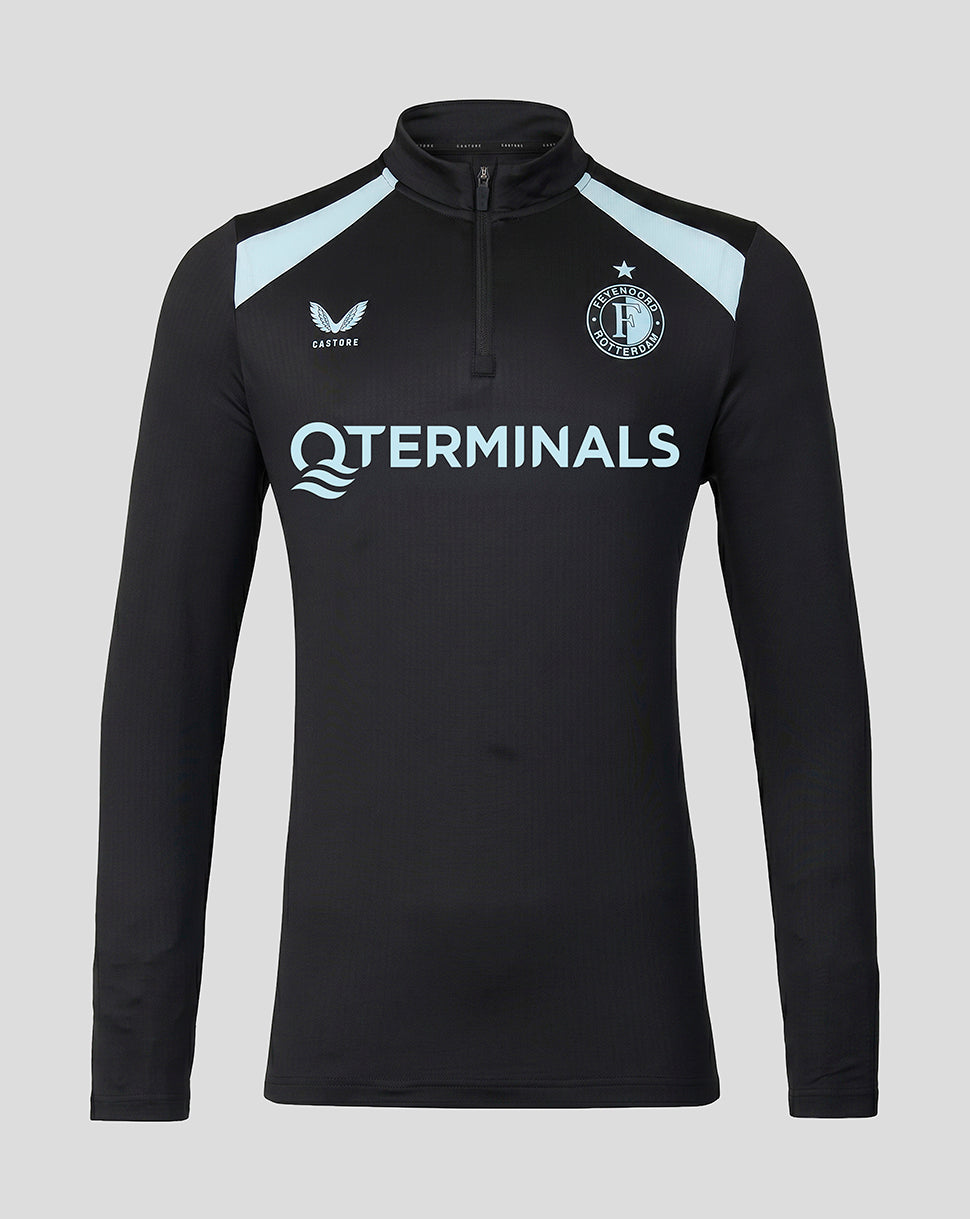 Feyenoord Herren 2026-2027 Training Coaches Midlayer - Schwarz/Summer Song