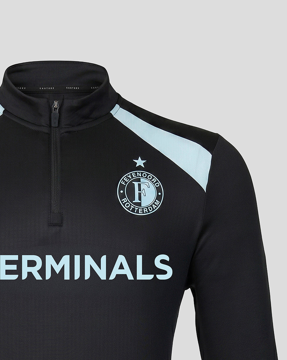 Feyenoord Herren 2026-2027 Training Coaches Midlayer - Schwarz/Summer Song