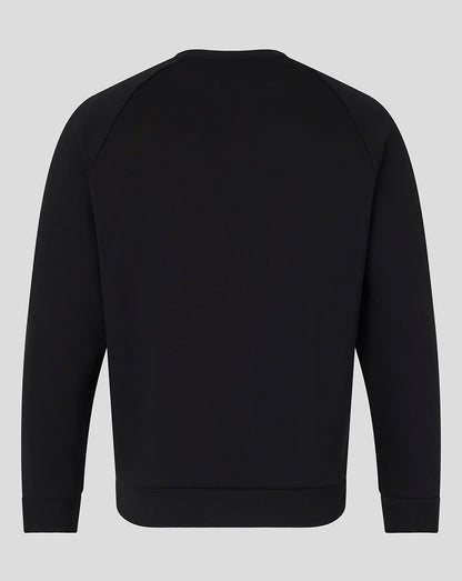 Black sweatshirt on a light gray background
