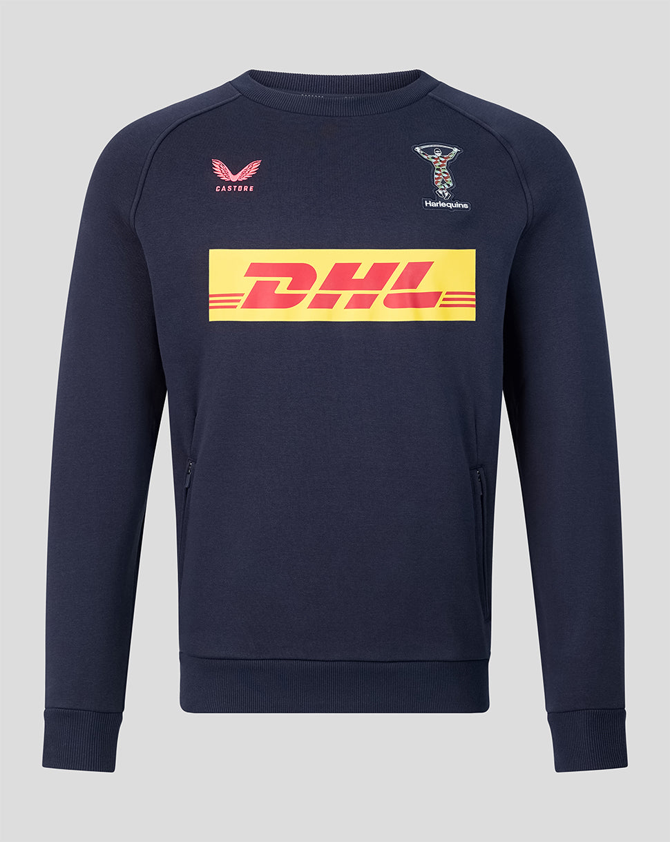 Harlequins Men's 2026/27 Travel Sweatshirt - Navy
