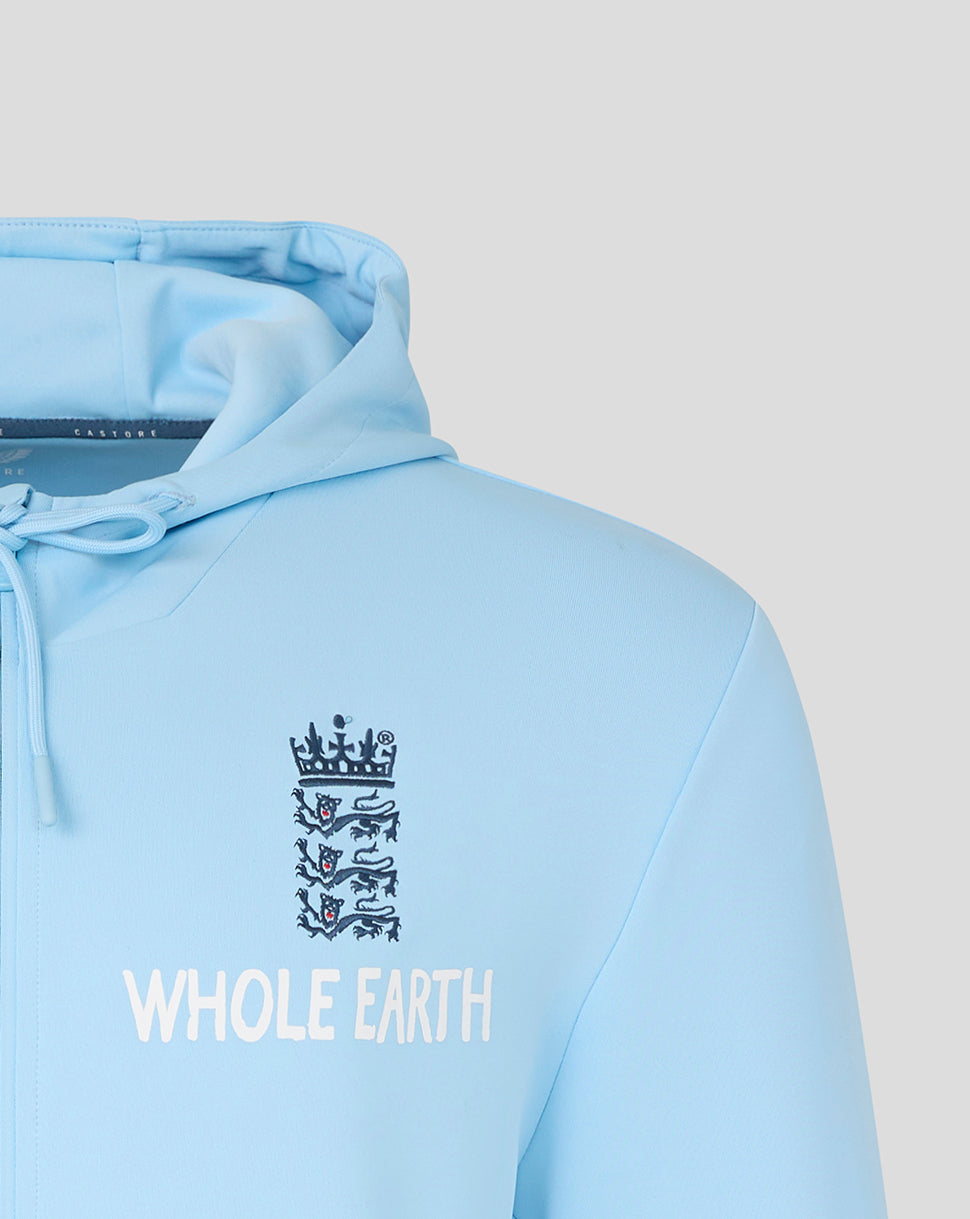 England Cricket Men's 26/27 Off Pitch Full Zip Hoodie - Blue