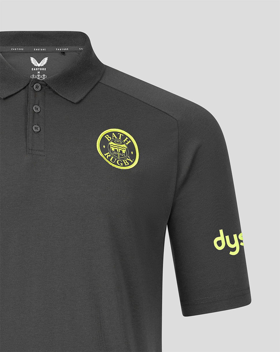 Bath Rugby Men's 2026/27 Travel Polo - Gunmetal